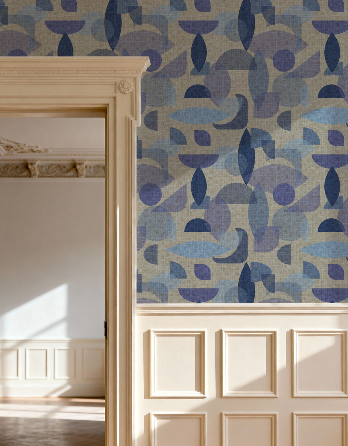 Homley Geometry, Stone Mural Wallpaper - room preview 05