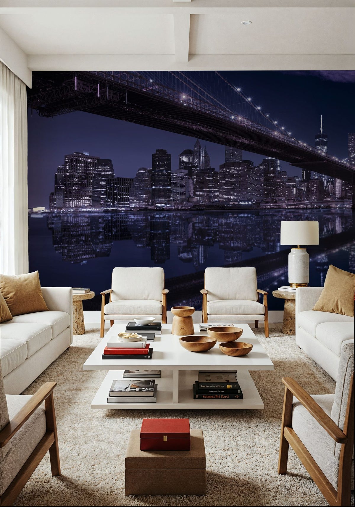 Gotham Sunset Mural Wallpaper - room preview 05
