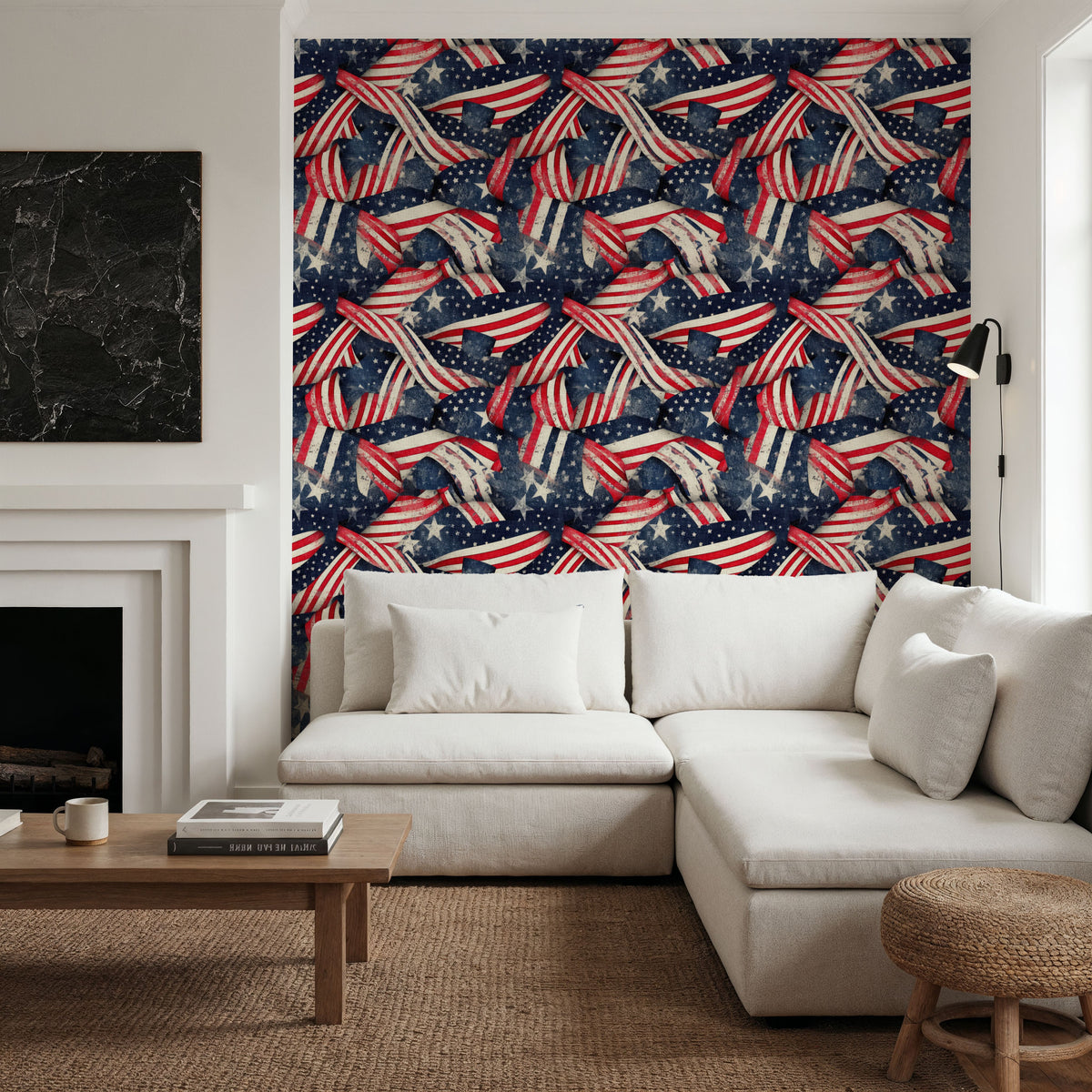 Stars & Stripes Mural Wallpaper - room preview 05