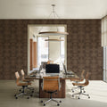 Flower Bridges Small Brown Mural Wallpaper - room preview 05