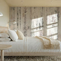 Botanical Wall Brown Mural Wallpaper - room preview 05