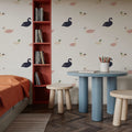 Swan Lake Mural Wallpaper - room preview 05
