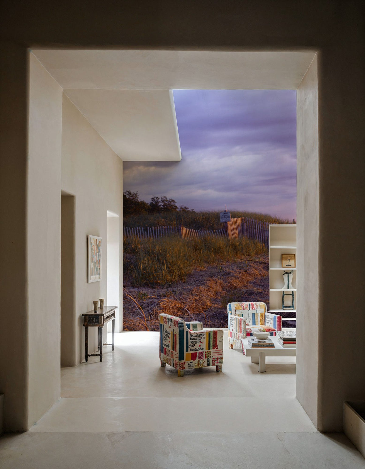 Sunset Cottage Path Mural Wallpaper - room preview 05