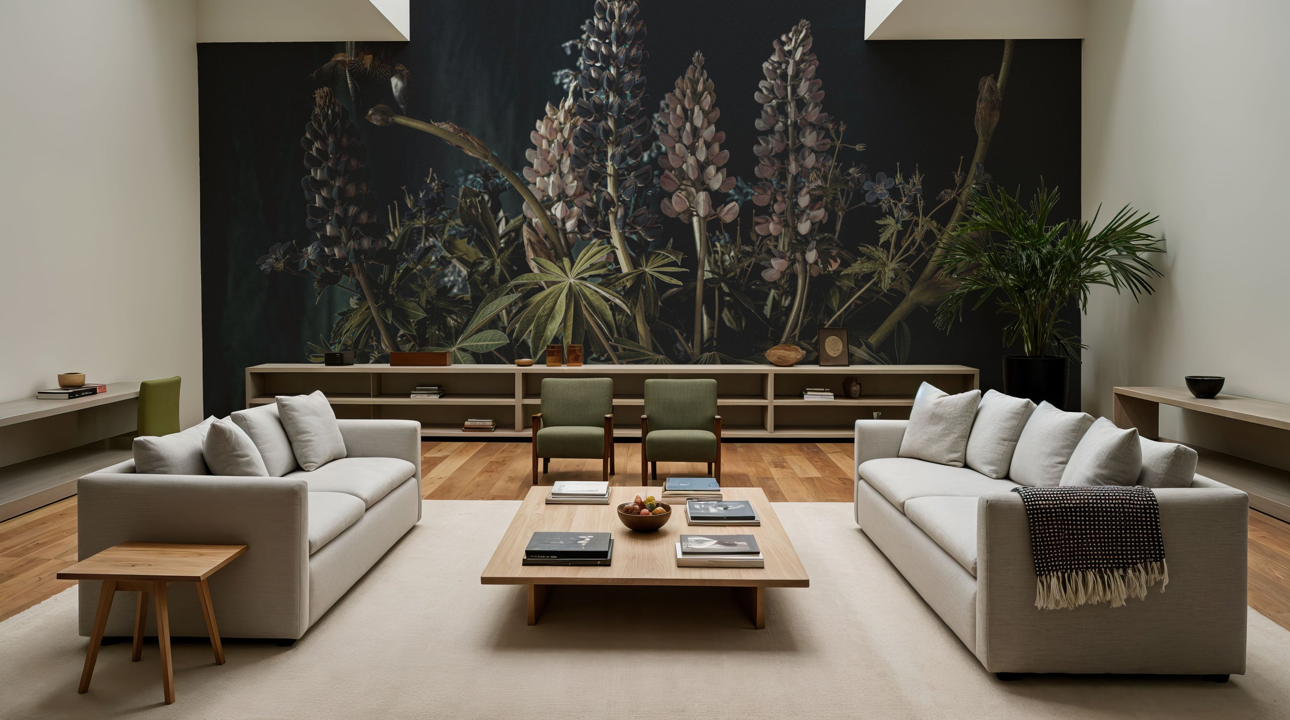 Alluring Lupine Mural Wallpaper