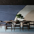 Neutral Ocean Dark Mural Wallpaper - room preview 05