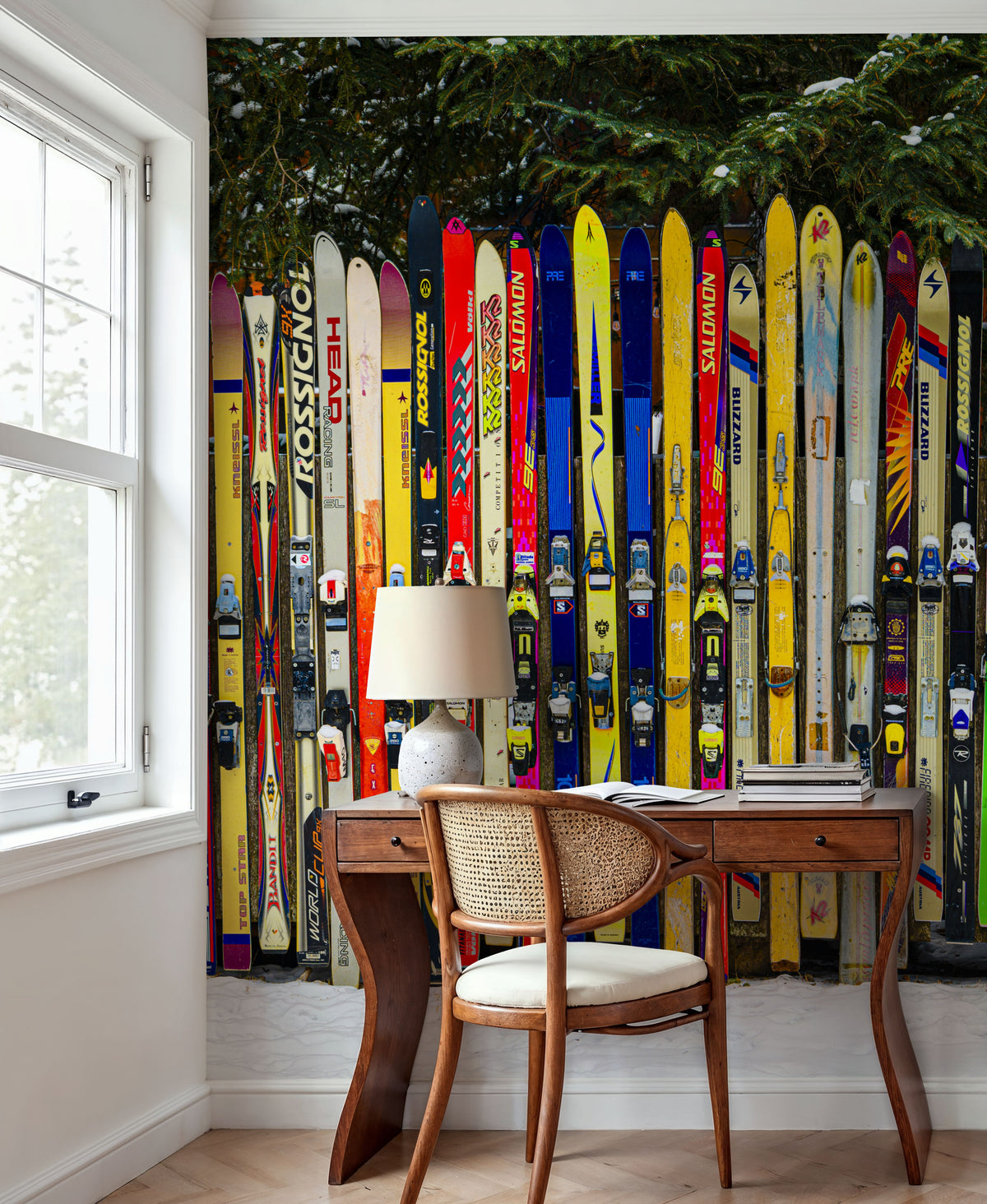 Ski Memories Mural Wallpaper - room preview 05