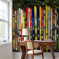 Ski Memories Mural Wallpaper - room preview 05