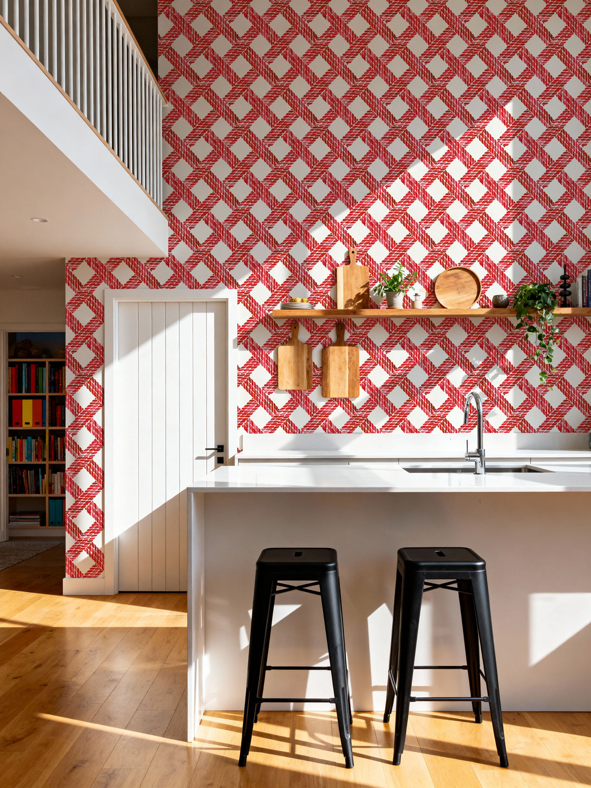 Seafood Shanty Red I Mural Wallpaper - room preview 05