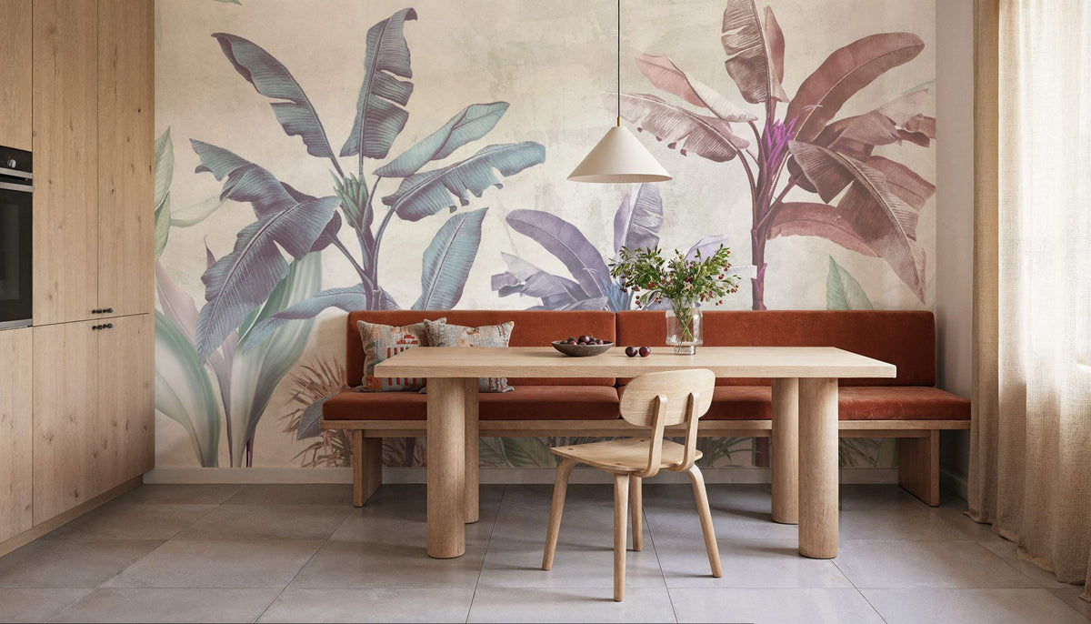Leaves X-Ray Mural Wallpaper - room preview 05