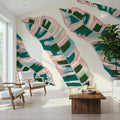 Tropical Banana Leaves Mural Wallpaper - room preview 05