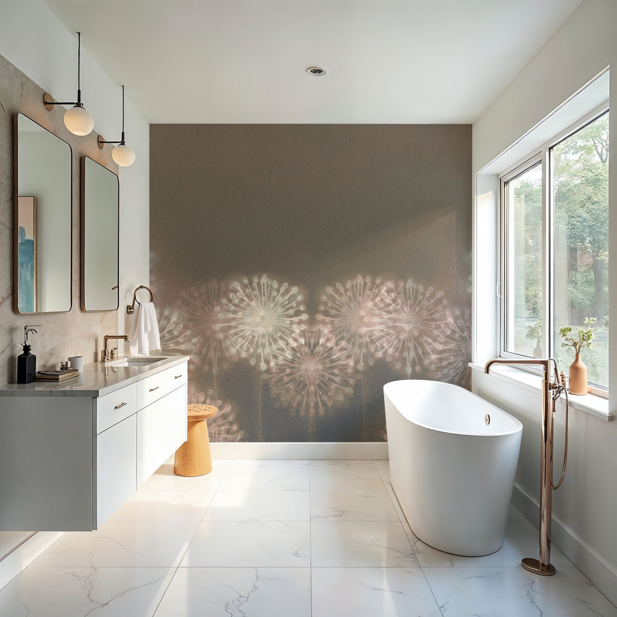 Harmony Allium Blooms Mural Wallpaper - room preview 05
