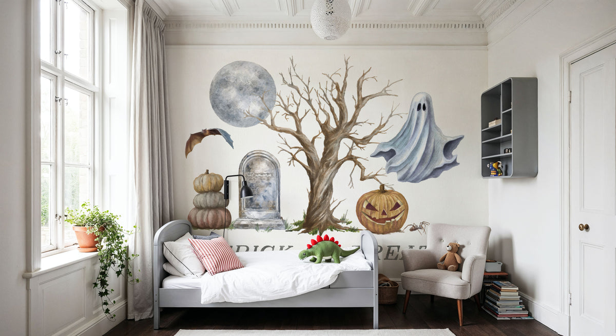 Spooky Halloween II Color Mural Wallpaper - room preview 05