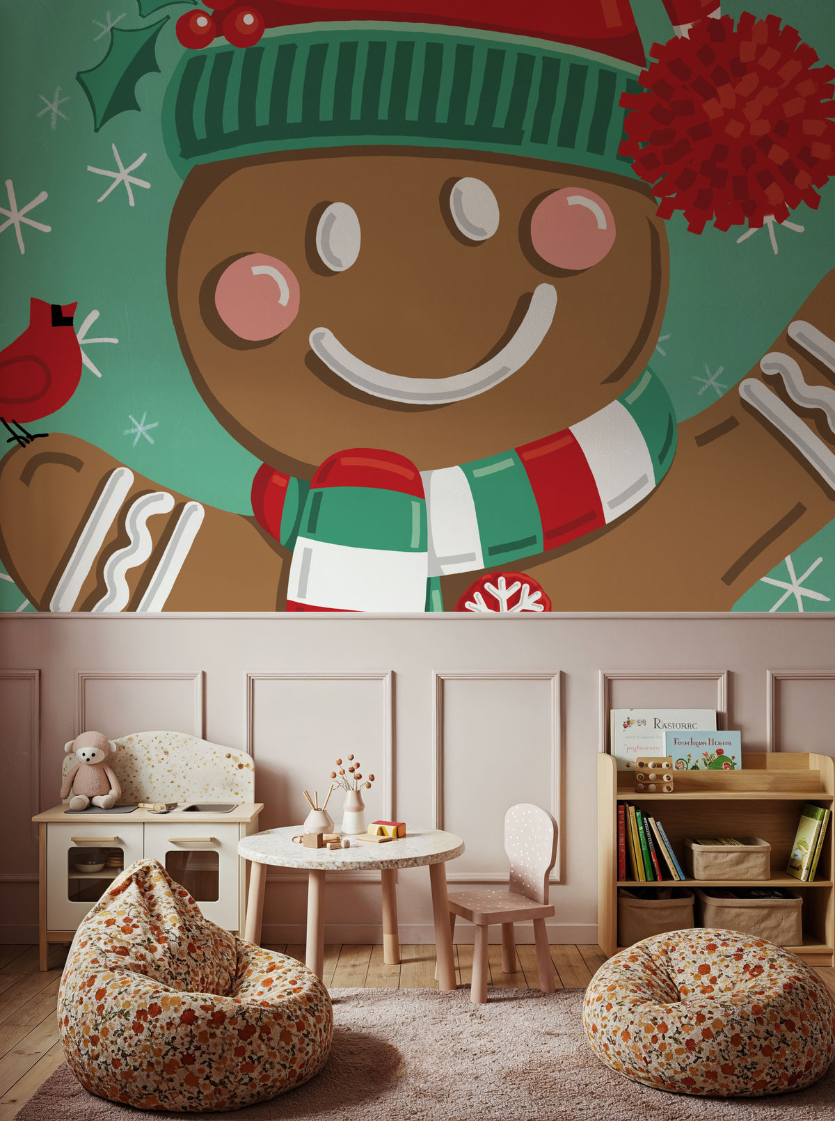 Festive Christmas VIII Mural Wallpaper - room preview 05