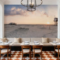 Stilt House Sunrise Mural Wallpaper - room preview 05