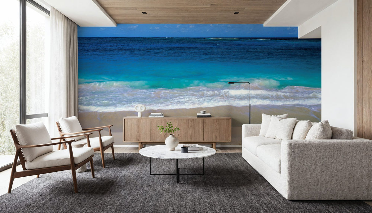 Serene Shoreline Mural Wallpaper - room preview 05