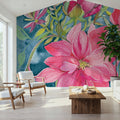 Blooming Free Mural Wallpaper - room preview 05