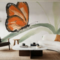 Butterfly Orange II Mural Wallpaper - room preview 05