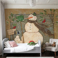 Seasonal Snowman I Mural Wallpaper - room preview 05