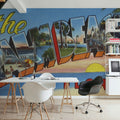 Greetings From Palm Beaches Mural Wallpaper - room preview 05