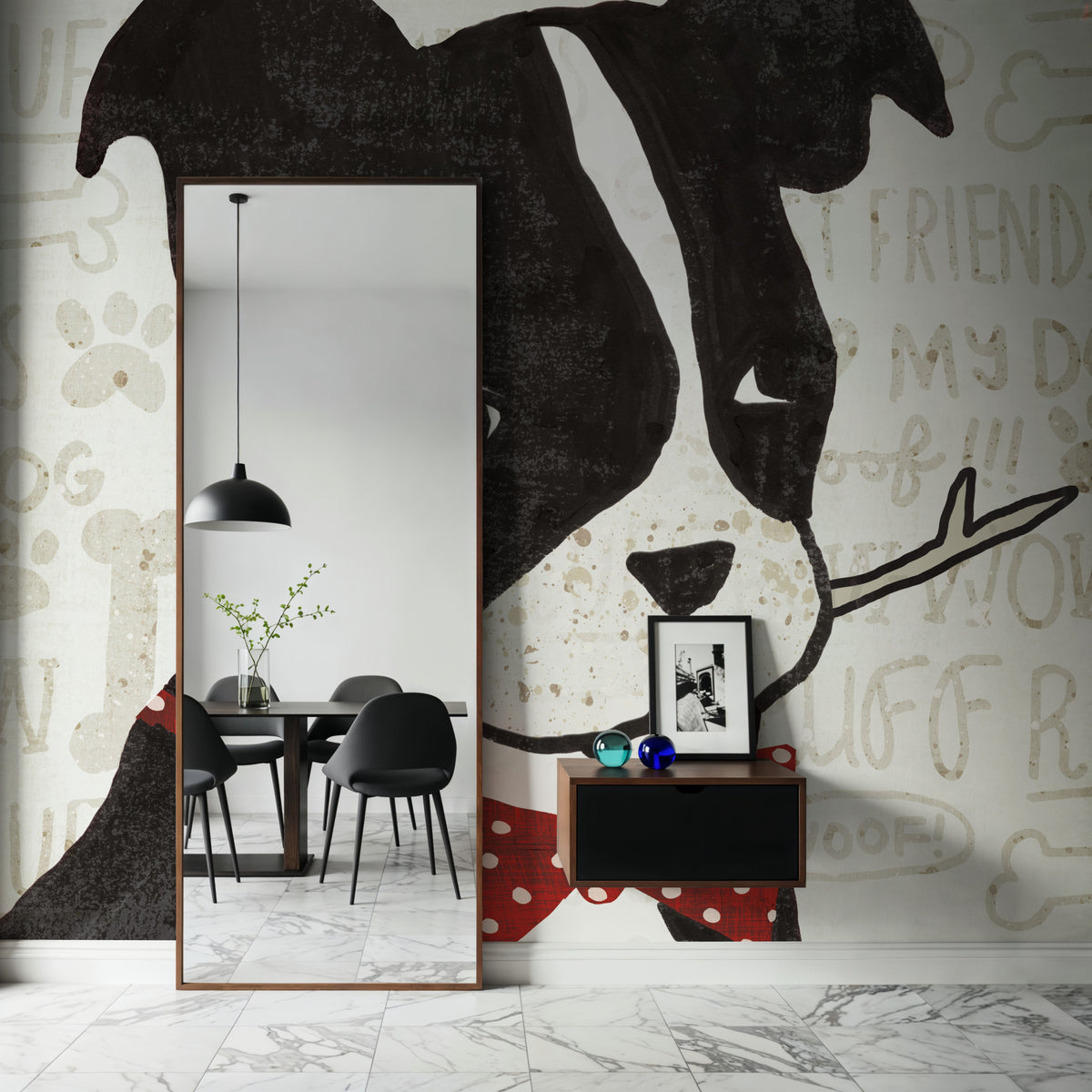 Puppy Love I Mural Wallpaper - room preview 05