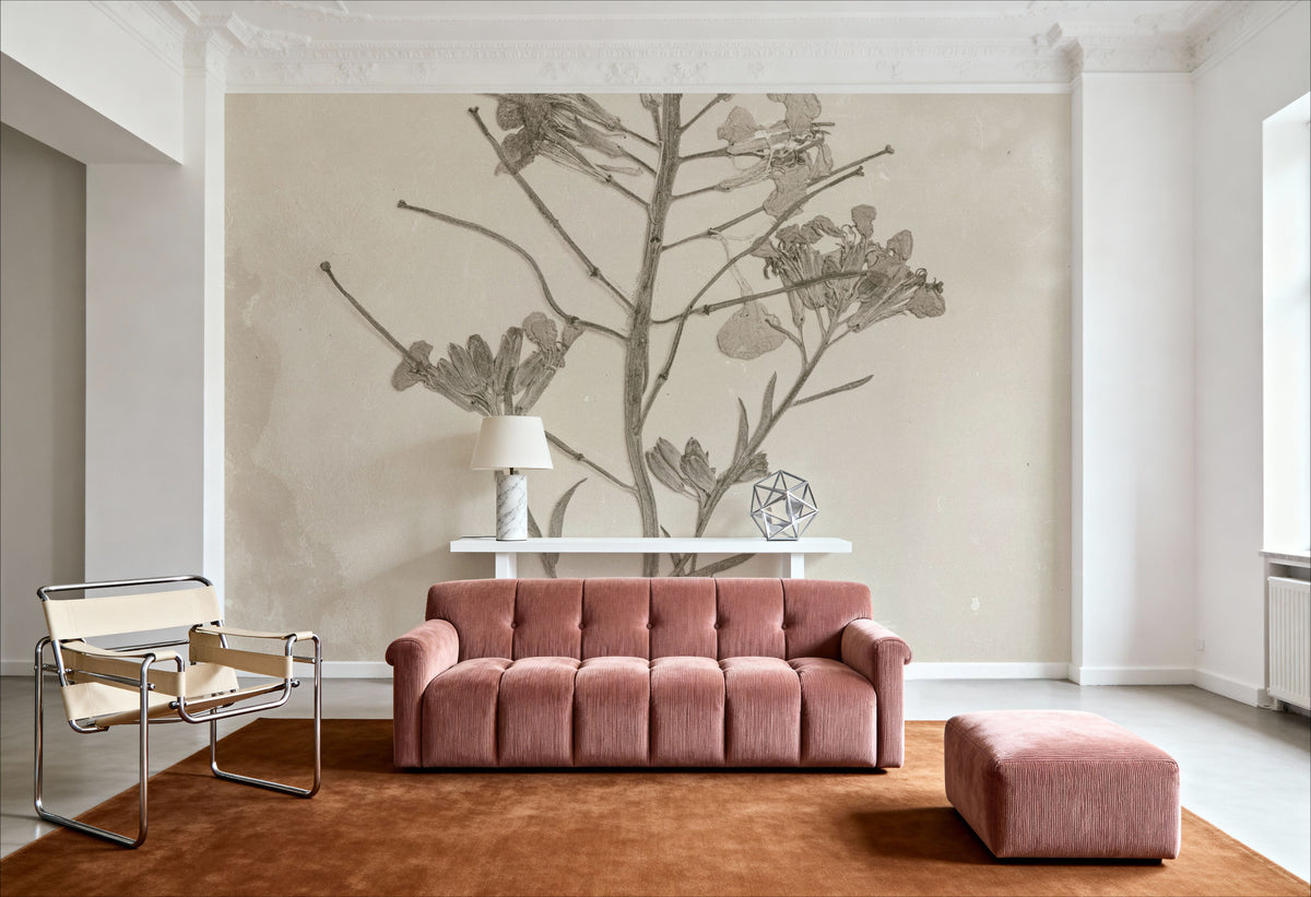 Wildflower Journal Vintage I Mural Wallpaper - room preview 05