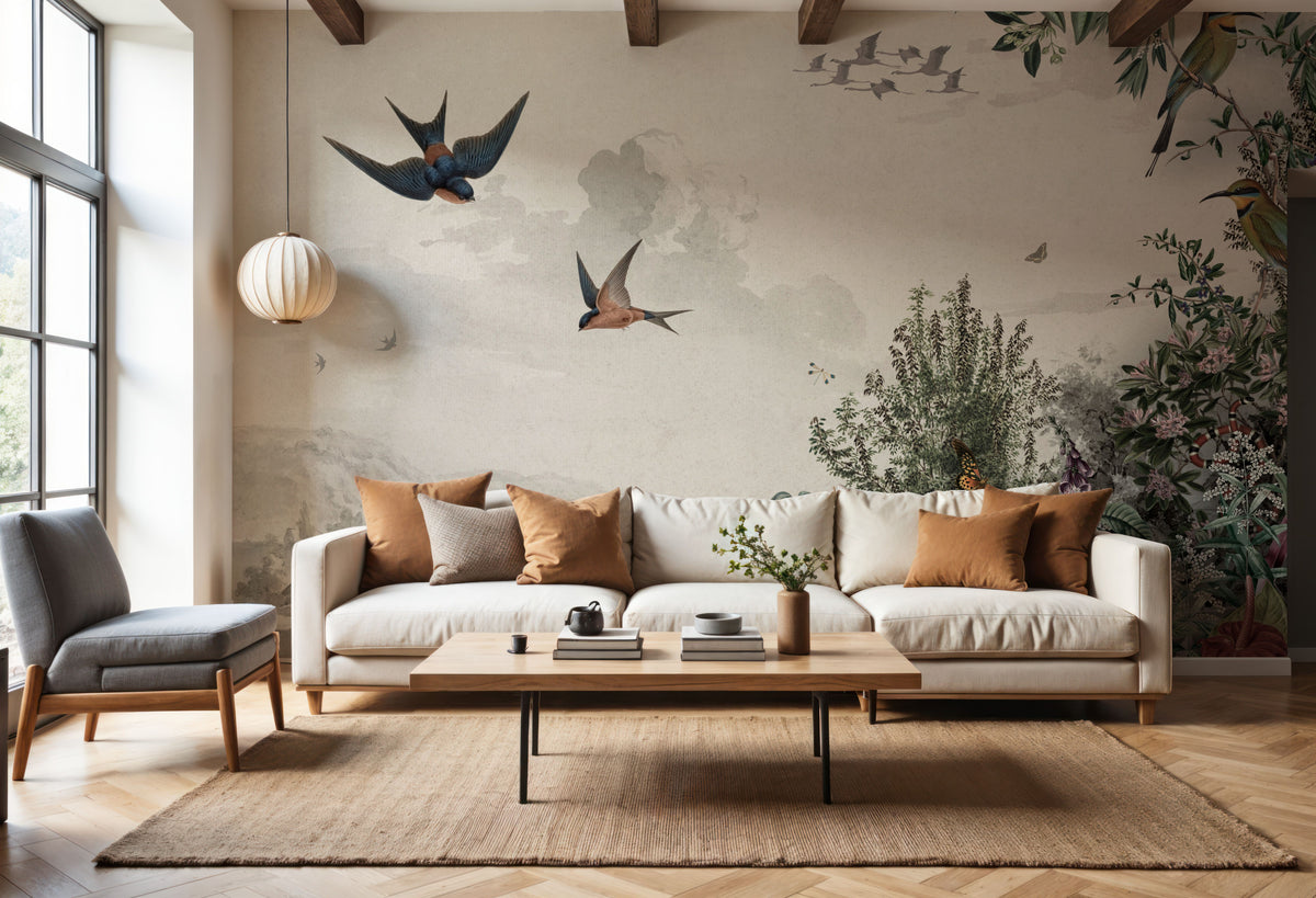 Forest Slope Mural Wallpaper - room preview 05