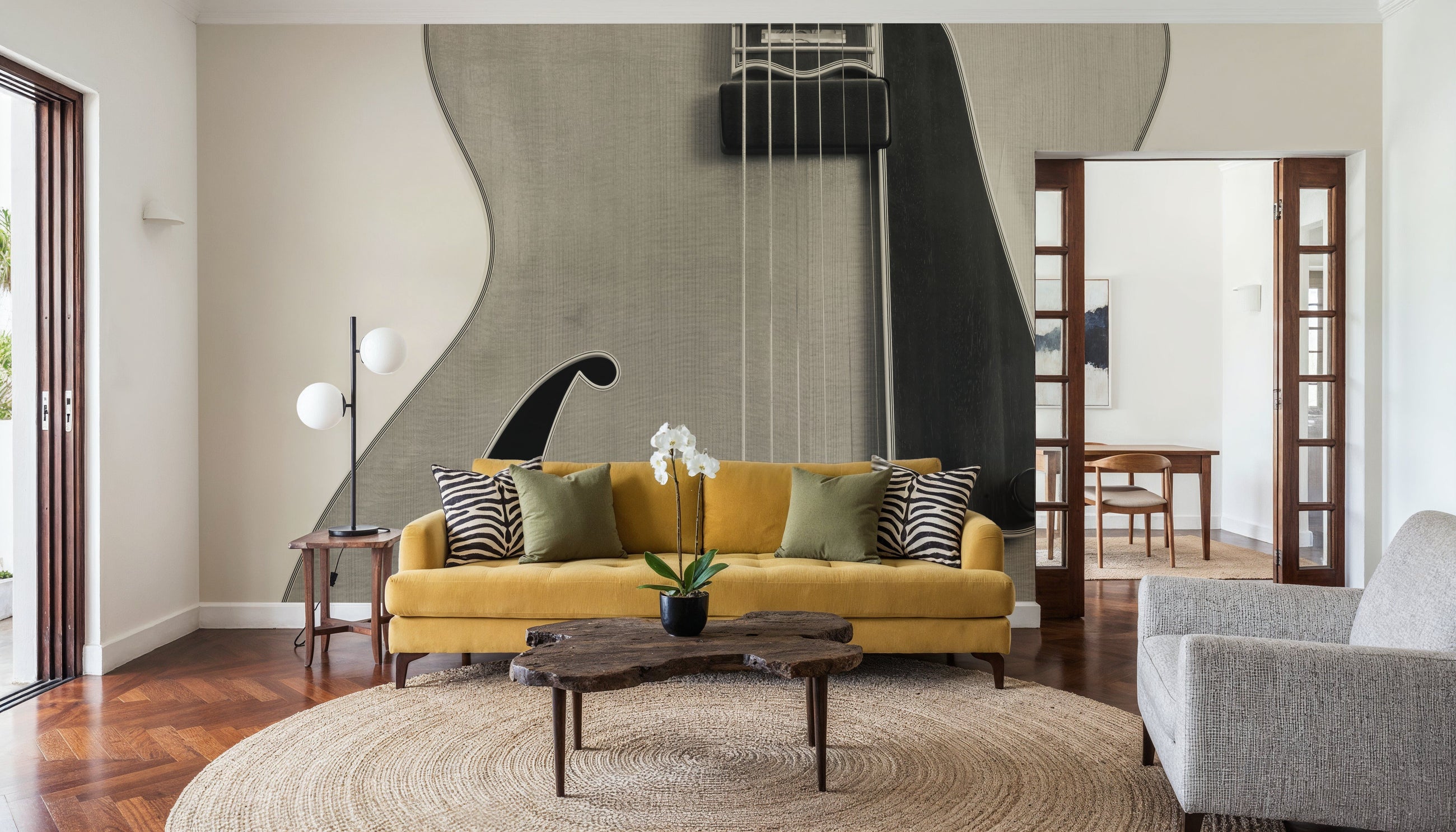 Guitar II Mural Wallpaper
