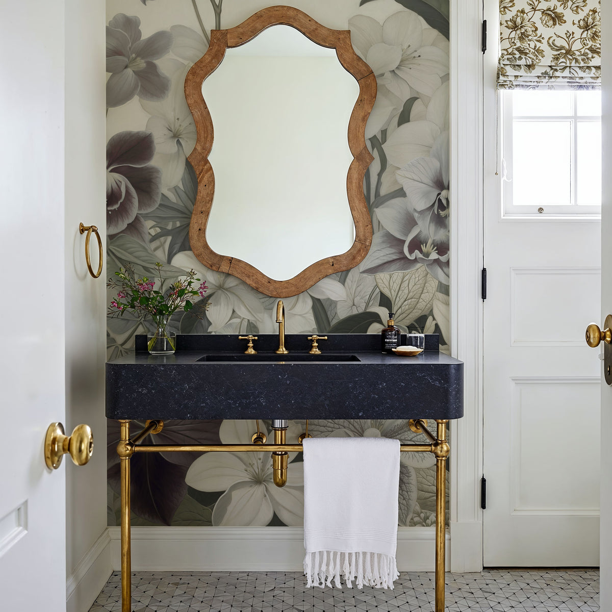 The Tenderness of Orchids, Sage Mural Wallpaper - room preview 05
