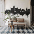 St Albans England Skyline Black & White Mural Wallpaper - room preview 05