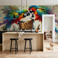 Exotic Birds Fantasy Mural Wallpaper - room preview 05
