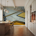 Runway Geometry Mural Wallpaper - room preview 05