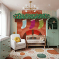 Christmas Stockings Mural Wallpaper - room preview 05