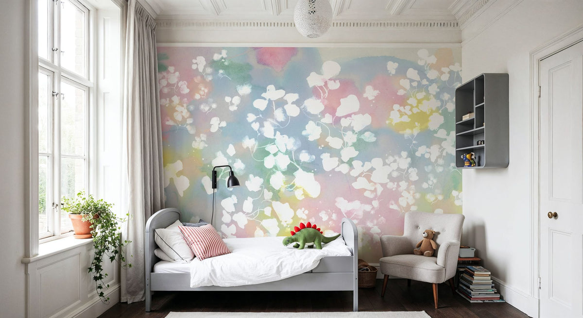 Enigma Leaves Mural Wallpaper - room preview 05