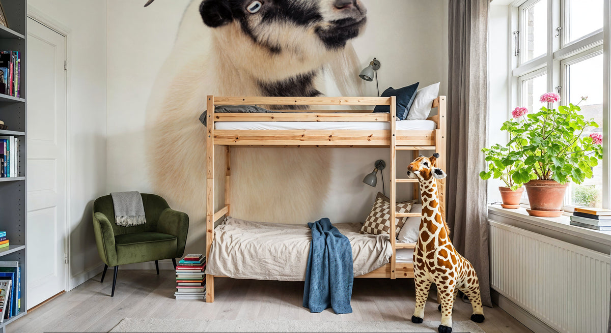 Two Little Goats I Mural Wallpaper - room preview 05