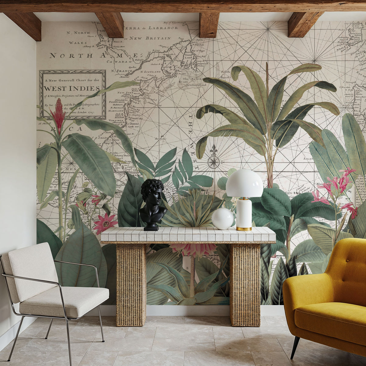 Exotic Wildlife V-I Mural Wallpaper - room preview 05