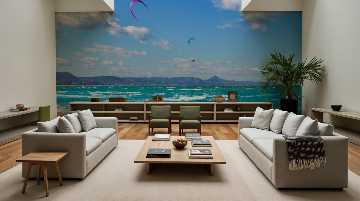 Kite Surfing Mural Wallpaper - room preview 05