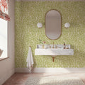 Hydrangea, Fresh Green Mural Wallpaper - room preview 05