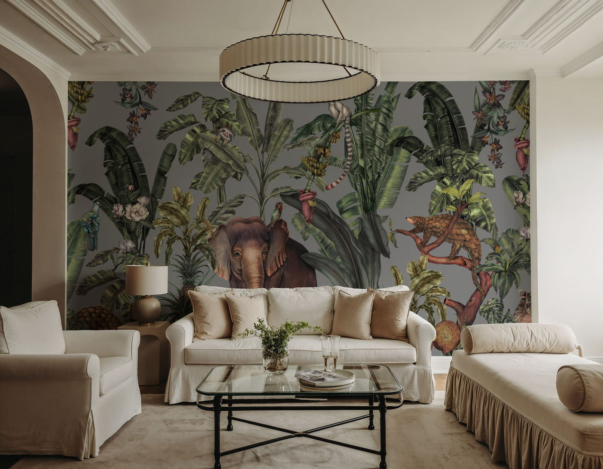 Jungle Kingdom, Slate Mural Wallpaper - room preview 05