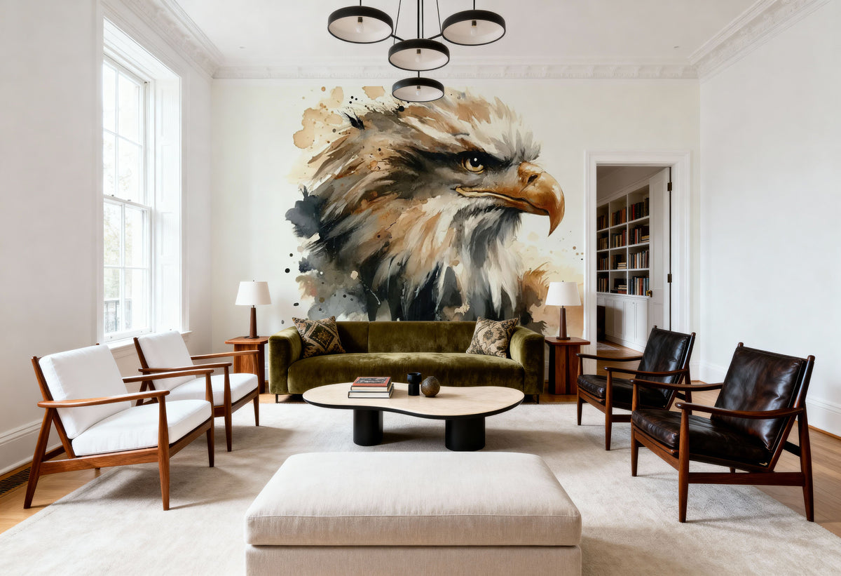 Majestic Eagle Essence Mural Wallpaper - room preview 05