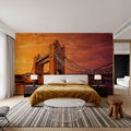 London Bridge Sunset Mural Wallpaper - room preview 05