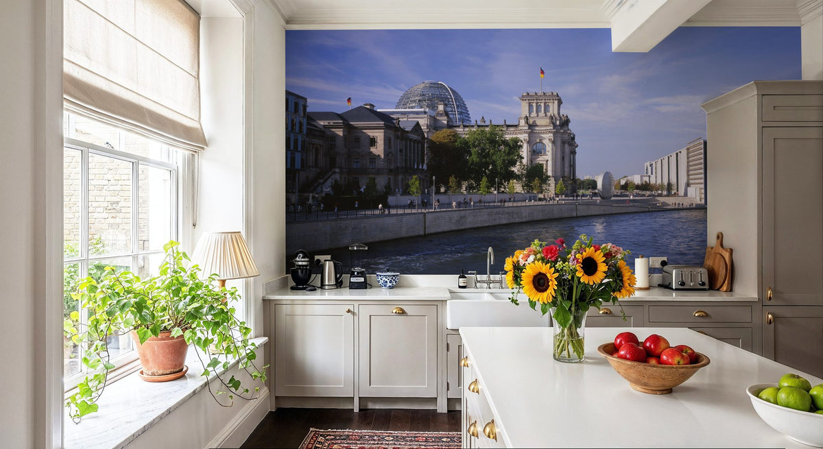 Berlin Riverscape Mural Wallpaper - room preview 05