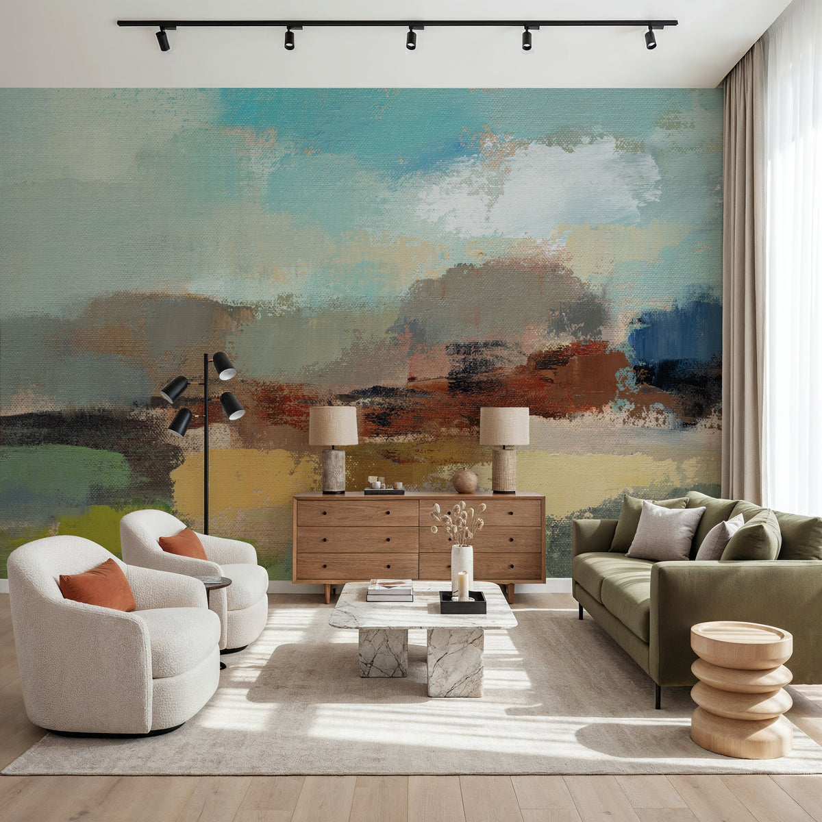 Sandy Road I Mural Wallpaper - room preview 05