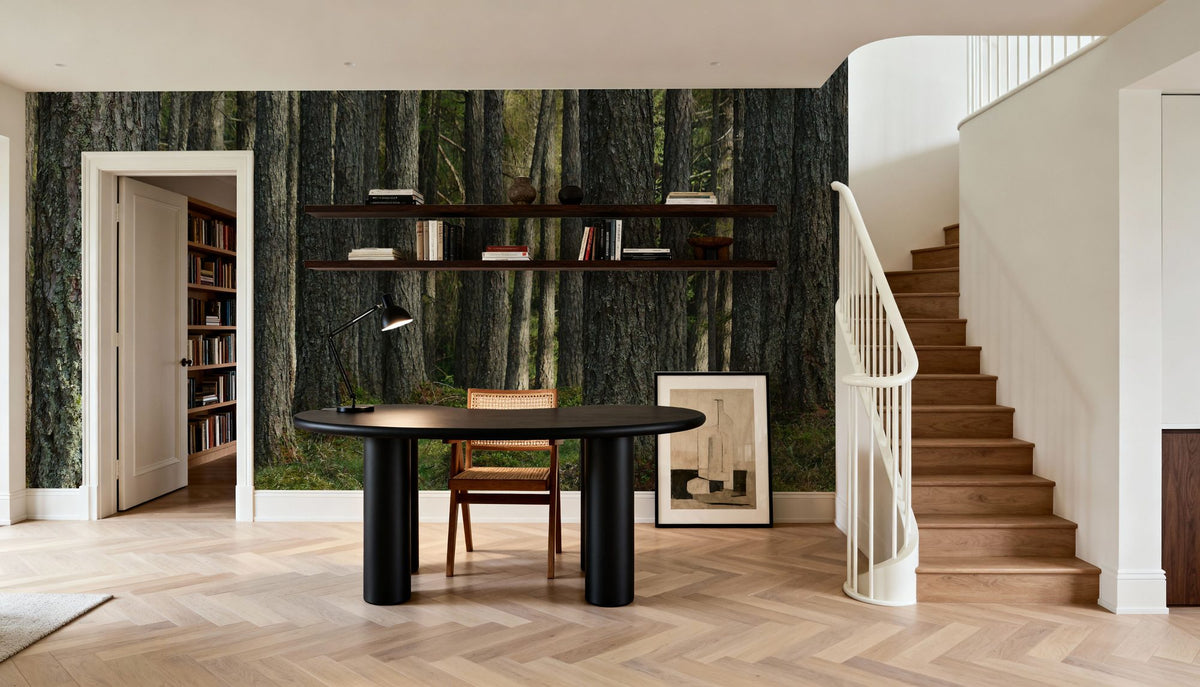 Pine Forest Mural Wallpaper - room preview 05