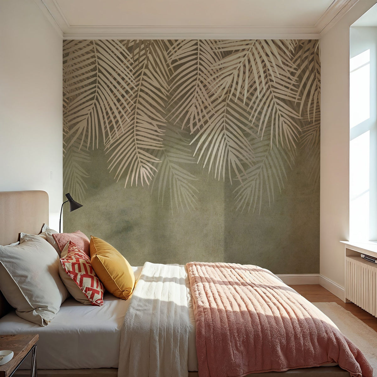 Palms Up Ahead Mural Wallpaper - Warm Tone - room preview 05
