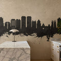 West Palm Beach Florida Skyline Concrete Mural Wallpaper - room preview 05
