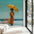 Umbrella At the Beach Mural Wallpaper - room preview 05