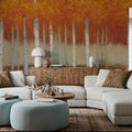 Autumn Birches Mural Wallpaper - room preview 05