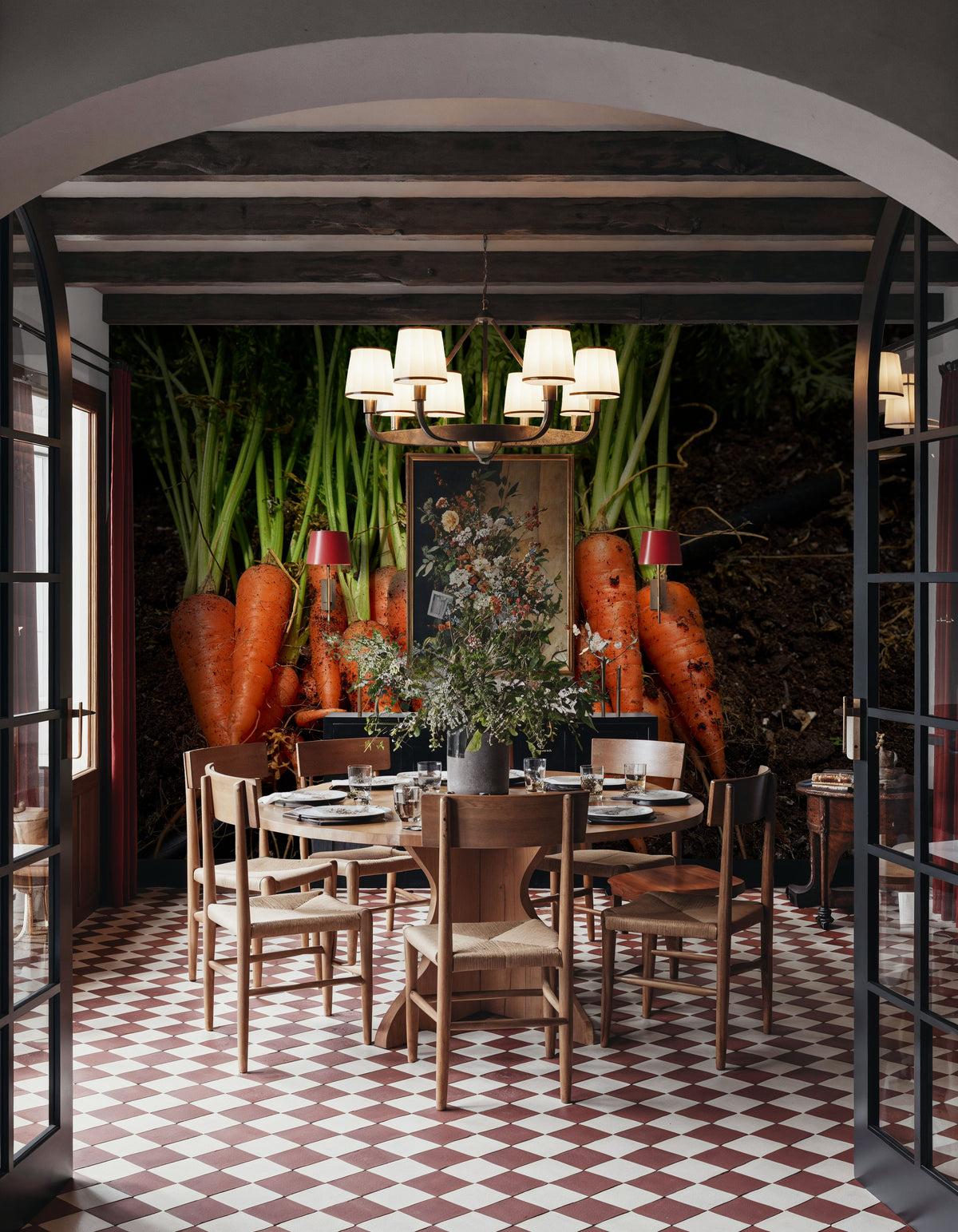 Harvest Carrot Mural Wallpaper - room preview 05
