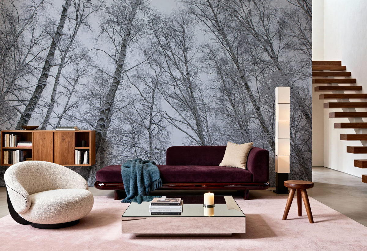 Frosty Trees Mural Wallpaper - room preview 05