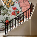 Vintage Florida Botanical Map Mural Wallpaper - room preview 05